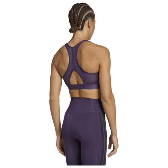 Adidas Γυναικείο μπουστάκι Powerreact Essentials 3-Stripes Bra Adidas Γυναικείο μπουστάκι Powerreact Essentials 3-Stripes Bra